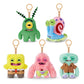 Fuggler SpongeBob 5-Inch Plush Keyring by ZURU, Funny Ugly Monster Bag Clip-on Stuffed Animal, Multiple Characters Available (Squidward)
