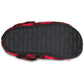 Crocs Unisex Classic Cozzzy Slipper Buffalo Plaid/Varsity Red/Black Mens 6, Womens 8 Medium