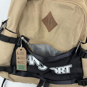 JanSport Small Seattle Pack – Compact Backpack with Main Compartment, Dual Water Bottle Pockets, and Padded Sleeve for 15-Inch Laptop, Travertine