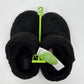 Crocs Unisex-Adult Classic Cozzzy Slipper, Fuzz Lined House Slippers for Women and Men, Black, 8 Women/6 Men