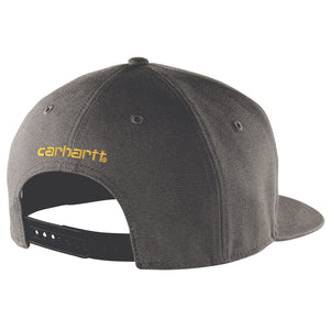 Carhartt Men's Firm Duck Flat Brim Cap-gravel-OFA
