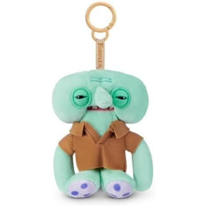 Fuggler SpongeBob 5-Inch Plush Keyring by ZURU, Funny Ugly Monster Bag Clip-on Stuffed Animal, Multiple Characters Available (Squidward)