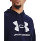 Under Armour Men's Rival Fleece Logo Hoodie, (410) Midnight Navy / / White, XX-Large