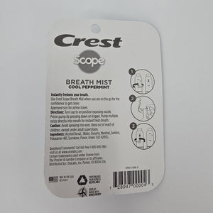Crest Breath Mist With Scope Long Lasting Peppermint 2 7Ml Bottles