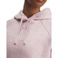 Under Armour, womens, Rival Fleece Hoodie, Prime Pink Light Heather/Prime Pink, XX-Large