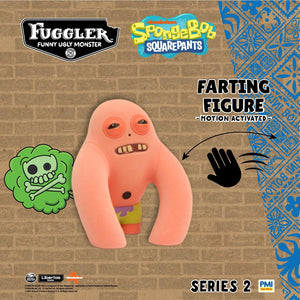 Fuggler Series 2 Farting Figures Sensor-Activated Noisy Collectible Figure with Hidden Sound Surprise Creepy Expressions Weird Fun (Patrick)