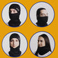 BULA Polartec Convertible Balaclava 4 in 1 - Hood Mask Neck Gaiter - Breathable, Durable and Non-Pilling 2-Pack (US, Alpha, Large, X-Large, Black)