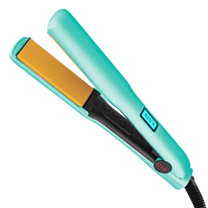 CHI Original Flat Iron Hair Straightener, Ceramic Floating Plates for Smooth Finish, Quick Heat Up Styling Tool, Adjustable Heat Settings, 1.25", Mint Mojito