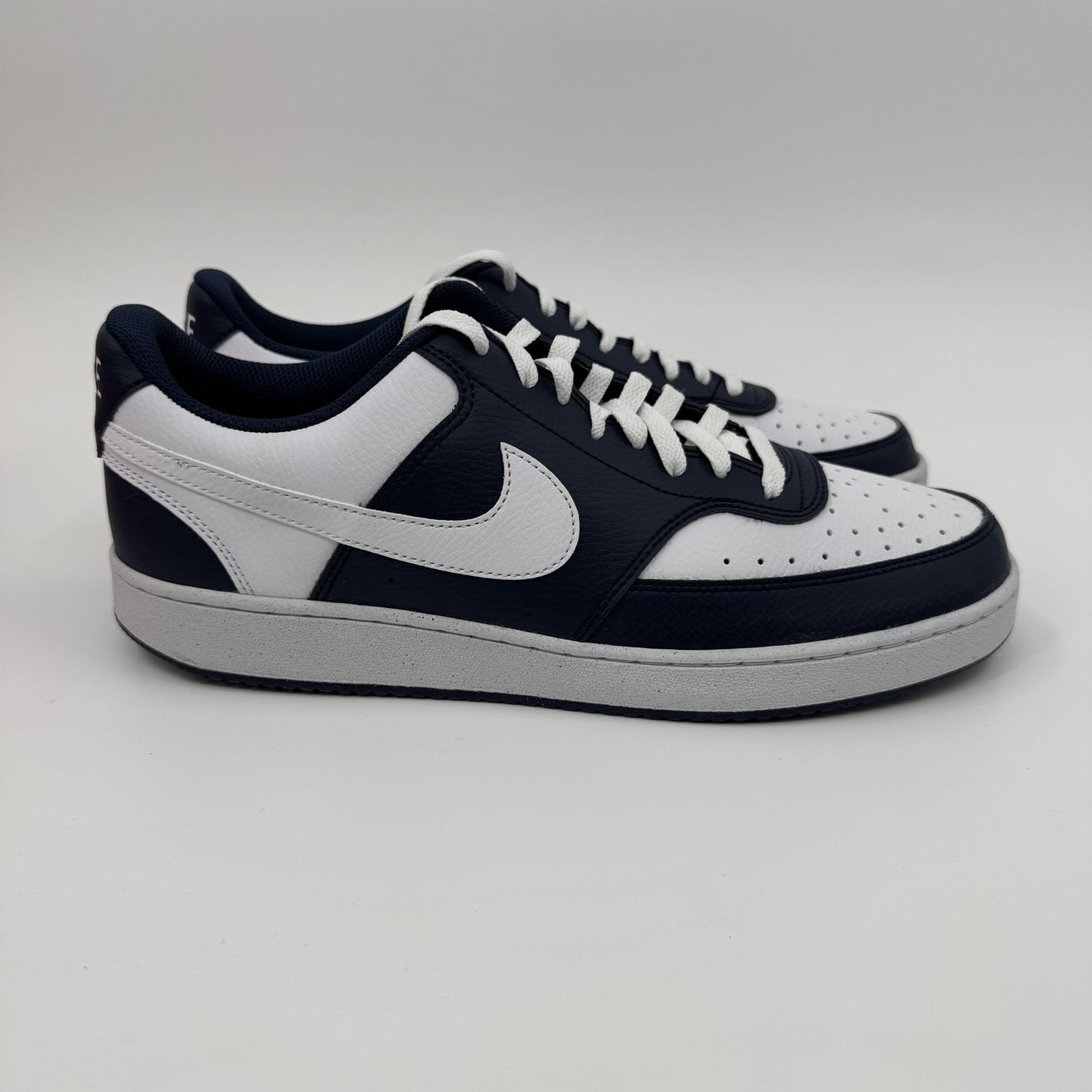 Nike Men's Court Vision Low Midnight Navy/White 12 Medium