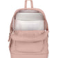 JanSport Cross Town Plus Backpack - Large Main Compartment, Side Water Bottle Pocket, 15-Inch Padded Laptop Sleeve - Misty Rose