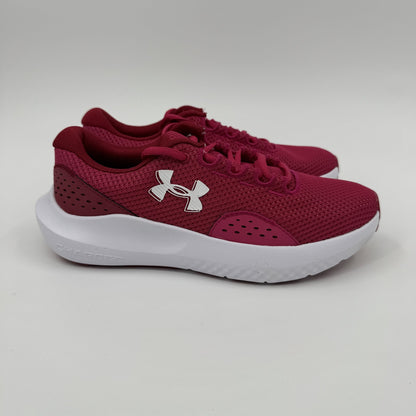 Under Armour Women's Charged Surge 4, (681) Shaded Fuchsia/Crimson Crest/White, 7, US