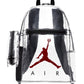 Nike Jordan Clear Backpack With Matching Accessory Case 2pc 2 Piece Set 3 Pocket (Black/Red)