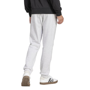 Adidas Mens Essentials Feel Cozy Fleece Sportswear Pants, Light Grey Heather/Black, X-Large
