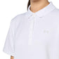 Under Armour Womens Active Short Sleeve Polo, (100) White / / Halo Gray, Small