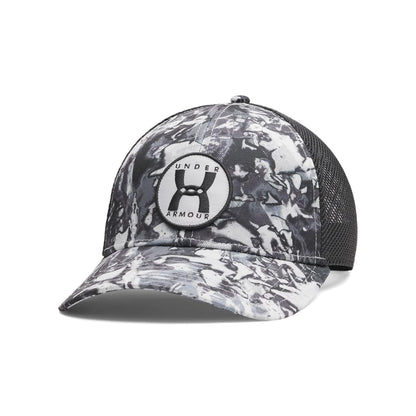 Under Armour Men's Blitzing Trucker Hat, (011) Mod Gray / / Black, One Size Fits Most