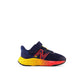 New Balance Kids Fresh Foam Arishi V4 Hook and Loop Running Shoe, Team Navy/Electric Red/Egg Yolk, 5 Wide US Unisex Toddler