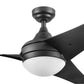 Honeywell Ceiling Fans Neyo, 52 Inch Contemporary Indoor LED Ceiling Fan with Light, Remote Control, Modern High Performance Blades, Reversible Motor Model- 51800-01 (Espresso)