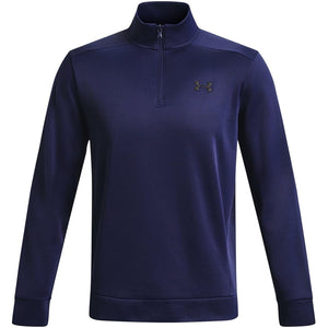 Under Armour Men's ArmourFleece 1/4 Zip, (410) Midnight Navy / / Black, Large Tall