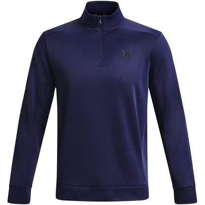 Under Armour Men's ArmourFleece 1/4 Zip, (410) Midnight Navy / / Black, Large Tall