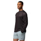 Columbia Mens Terminal Tackle PFG Fish Flag Long Sleeve, Shark/Cypress, Large