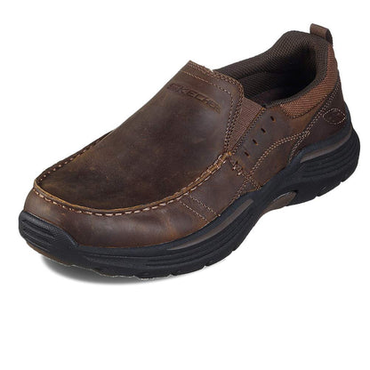 Skechers Men's Expended-Sevenoleather Leather Slip on Moccasin, CDB, 13