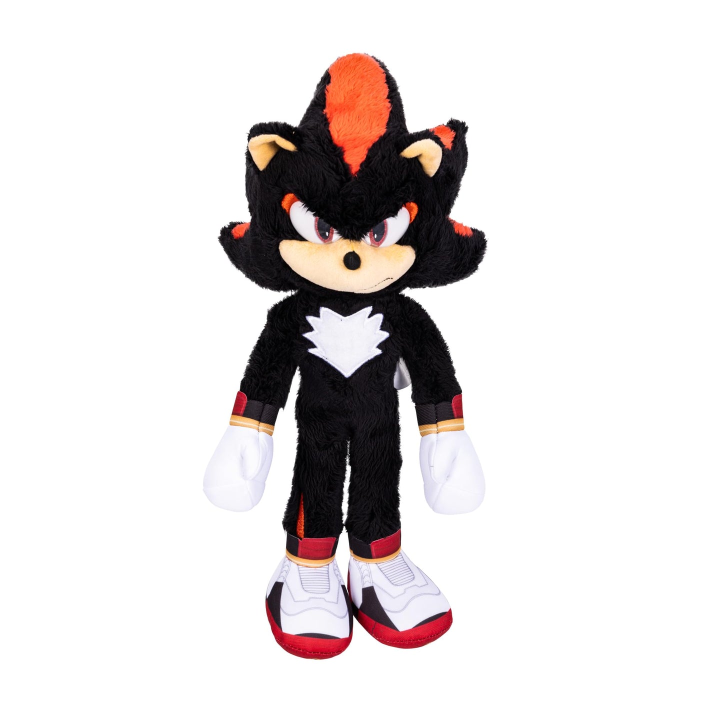 Sonic 3 The Hedgehog Deluxe Shadow Plush Toy - 33cm - Officially Licensed Sega Plush Figure - Realistic Details - Sparkling Eyes - Collectible - Ages 3+