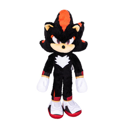 Sonic 3 The Hedgehog Deluxe Shadow Plush Toy - 33cm - Officially Licensed Sega Plush Figure - Realistic Details - Sparkling Eyes - Collectible - Ages 3+