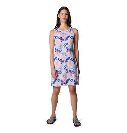 Columbia Women's Chill River Printed Dress, Snowdrift Pasteled, XX-Large