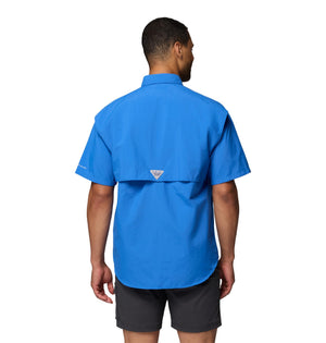 Columbia Mens PFG Bahama II Short Sleeve Fishing Shirt, Vivid Blue, XX-Large
