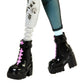 Monster High Frankie Stein Doll in Denim Jacket and Shorts, Includes Pet Dog Watzie and Accessories Like a Backpack, Snack and Notebook