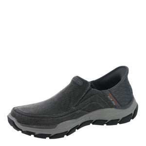 Skechers Slip-Ins Relaxed Fit: Respected-Holmgren Men's Slip On, 11.5 3E US, Charcoal