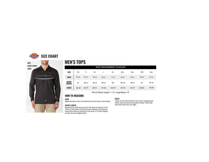 Dickies Men's Long Sleeve Work Shirt, Charcoal, Small