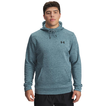Under Armour Men's ArmourFleece Twist Hoodie, (587) Jasper Blue / / Black, X-Large