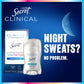 Secret Clinical Strength 100HR Sweat & Odor, Waterproof Soft Solid Antiperspirant Deodorant for Women, 3X Stress Protection, 72hr Sweat & Odor Protection, PH Balancing Minerals, 2.6 oz