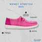 HEYDUDE Wendy Stretch Sox Navy Size 9, Women’s Shoes, Women’s Slip-on Loafers, Comfortable & Light-Weight