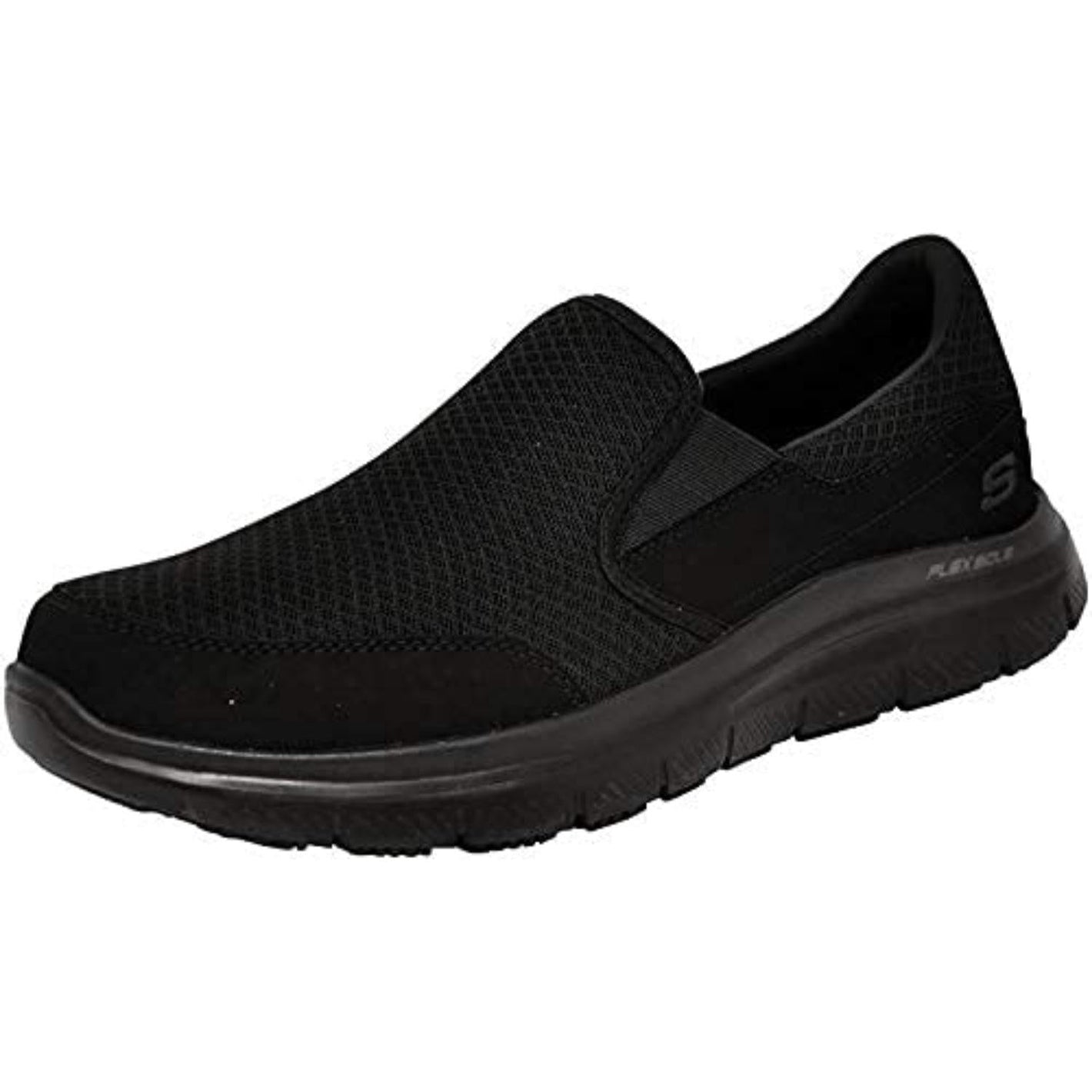 Skechers Men's Flex Advantage Slip Resistant Sr Mcallen Slip on Work Shoe, Black, 11.5