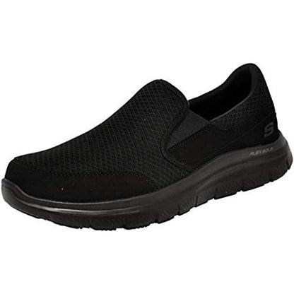 Skechers Men's Flex Advantage Slip Resistant Sr Mcallen Slip on Work Shoe, Black, 11.5
