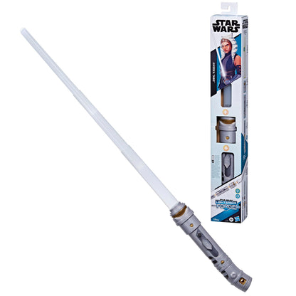 STAR WARS Lightsaber Forge Ahsoka Tano, White Customizable Electronic Lightsaber, Toys for 4 Year Old Boys and Girls