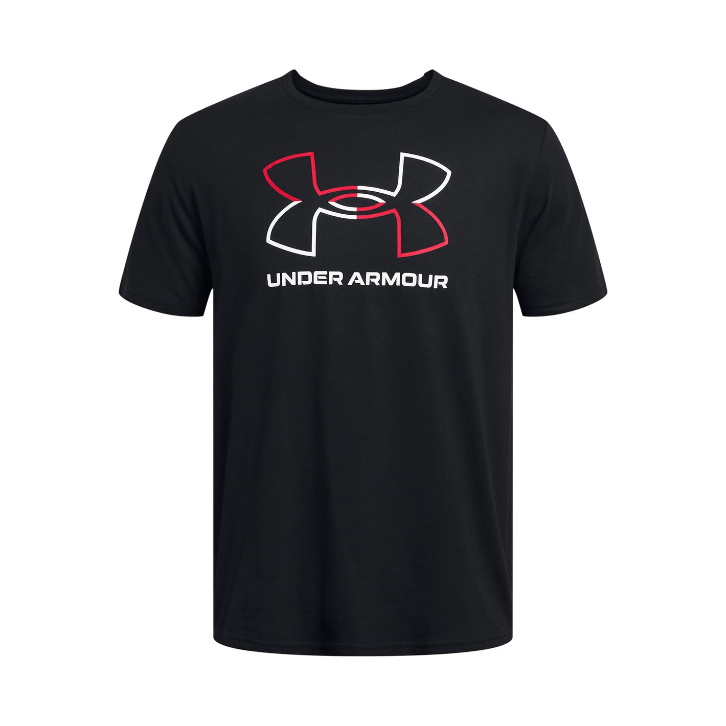 Under Armour Men's Global Foundation Short Sleeve T Shirt, (001) Black/Red/White, 3X-Large