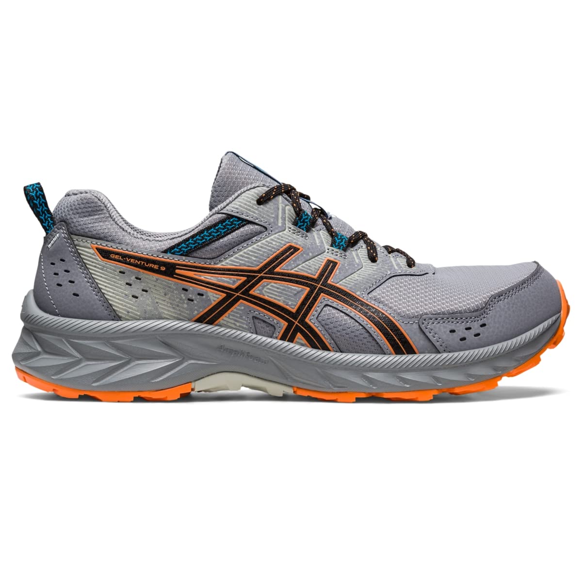 Asics Men's Gel-Venture 9 Running Shoes, 12, Sheet Rock/Sun Peach