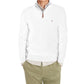 Tommy Hilfiger Mens Long Sleeve Cotton Quarter Zip Pullover Sweater, Snow White Heather, XX-Large US