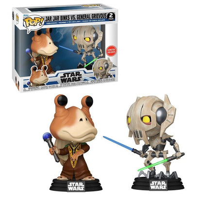 Funko Pop! Disney: Star Wars The Clone Wars - Jar Jar Binks vs General Grievous 2-Pack (GameStop Exclusive)