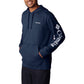 Columbia Mens Trek Long Sleeve Hoodie, Collegiate Navy/CSC Sleeve Logo, XX-Large