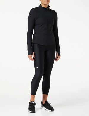 Under Armour Womens HeatGear Armour High Waisted Ankle No-Slip Leggings , Black (001)/White , X-Small