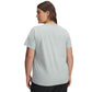 Under Armour Womens Rival Core Short Sleeve T Shirt, (348) Silica Green / / White, 2X