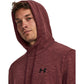 Under Armour Men's ArmourFleece Twist Hoodie, (600) Dark Maroon / / Black, X-Large