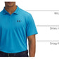 Under Armour Men's Matchplay Golf Polo, (452) Ether Blue / / Midnight Navy, Large