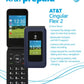 AT&T Cingular U1030AA 6723D Flex 2 Prepaid 4G LTE Flip Phone, 2MP Camera, Android, Classic Navy, Carier Locked to