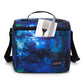 JanSport Super Snack – Insulated Lunch Bag with BPA-Free Liner, Zipper Top Opening, and Adjustable Shoulder Strap, Cyberspace Galaxy