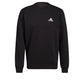 adidas Men's Essentials Fleece Sweatshirt, Black/White, X-Large